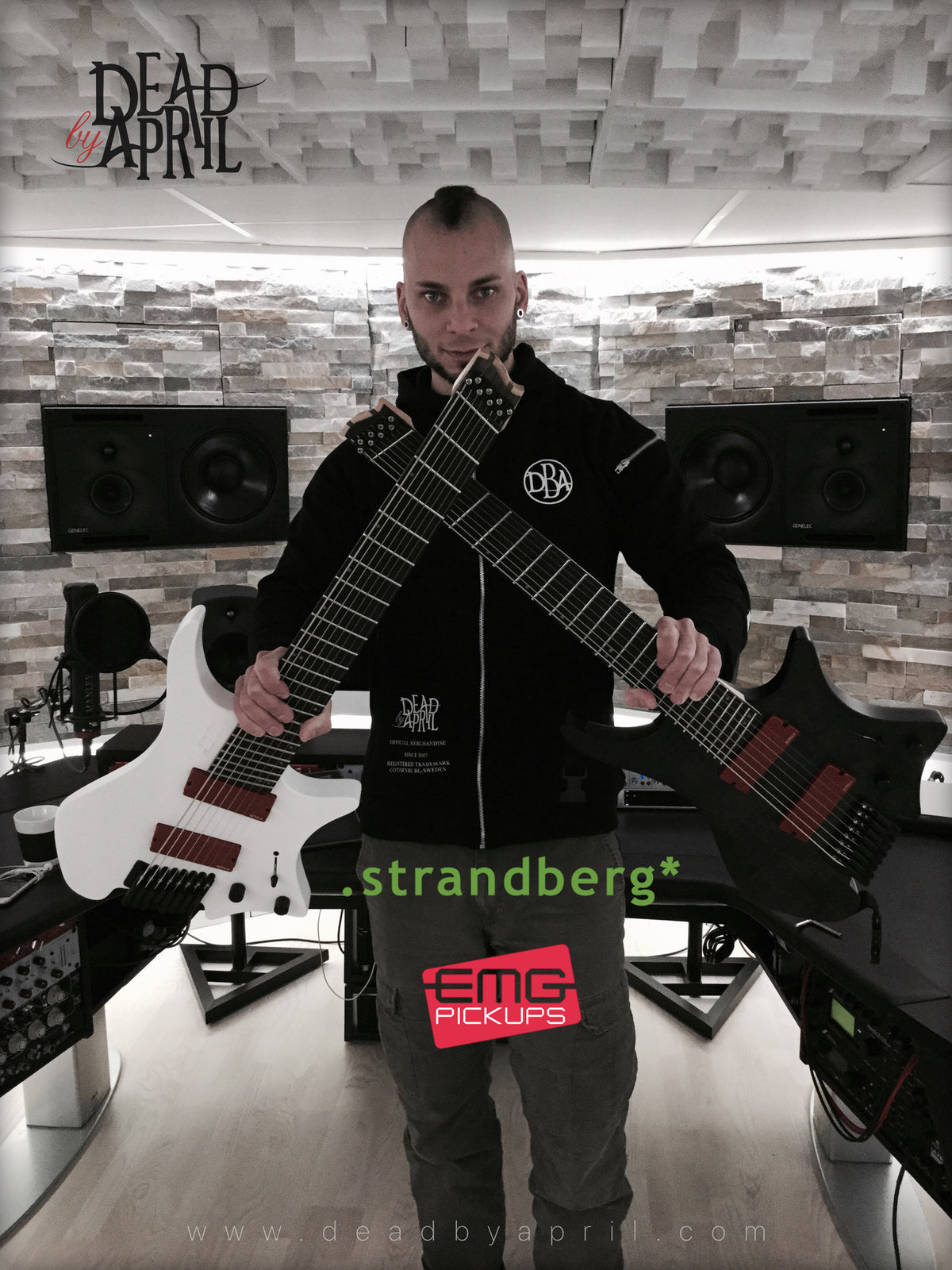 Dead by April + EMG + Strandberg Guitars = <3