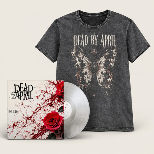 As a Butterfly bundle: signed 09|26 vinyl and washed As a Butterfly T-shirt