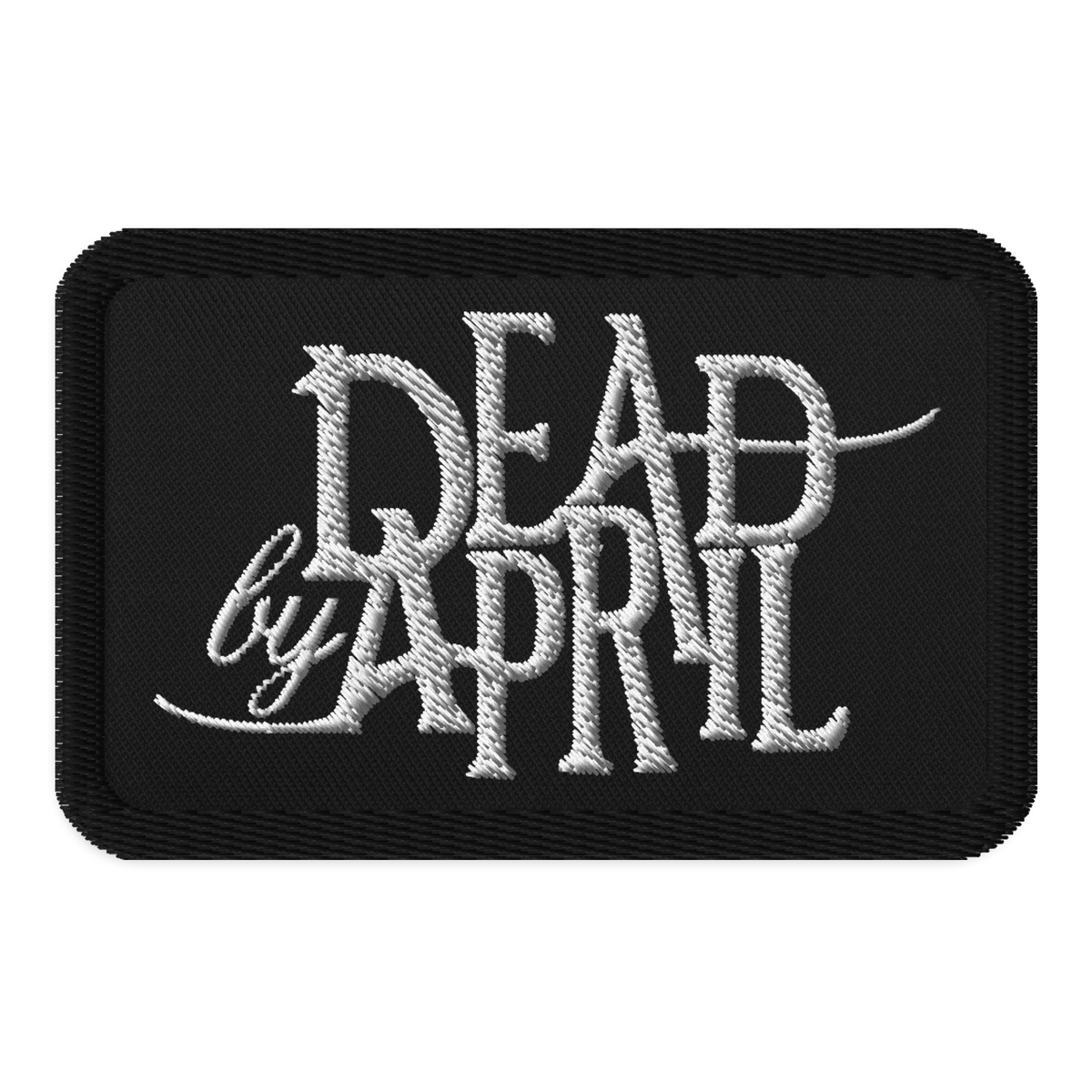 Embroidered Patch, Black Rectangle