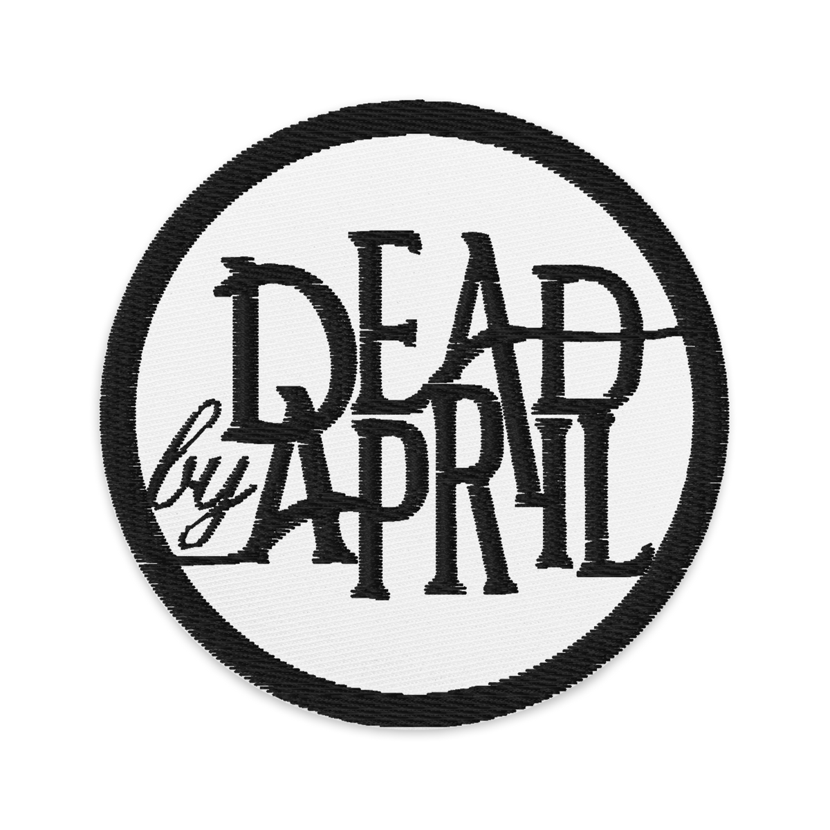 Embroidered Patch, White Circle