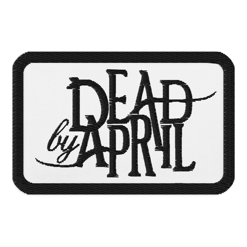 Embroidered Patch, White Rectangle