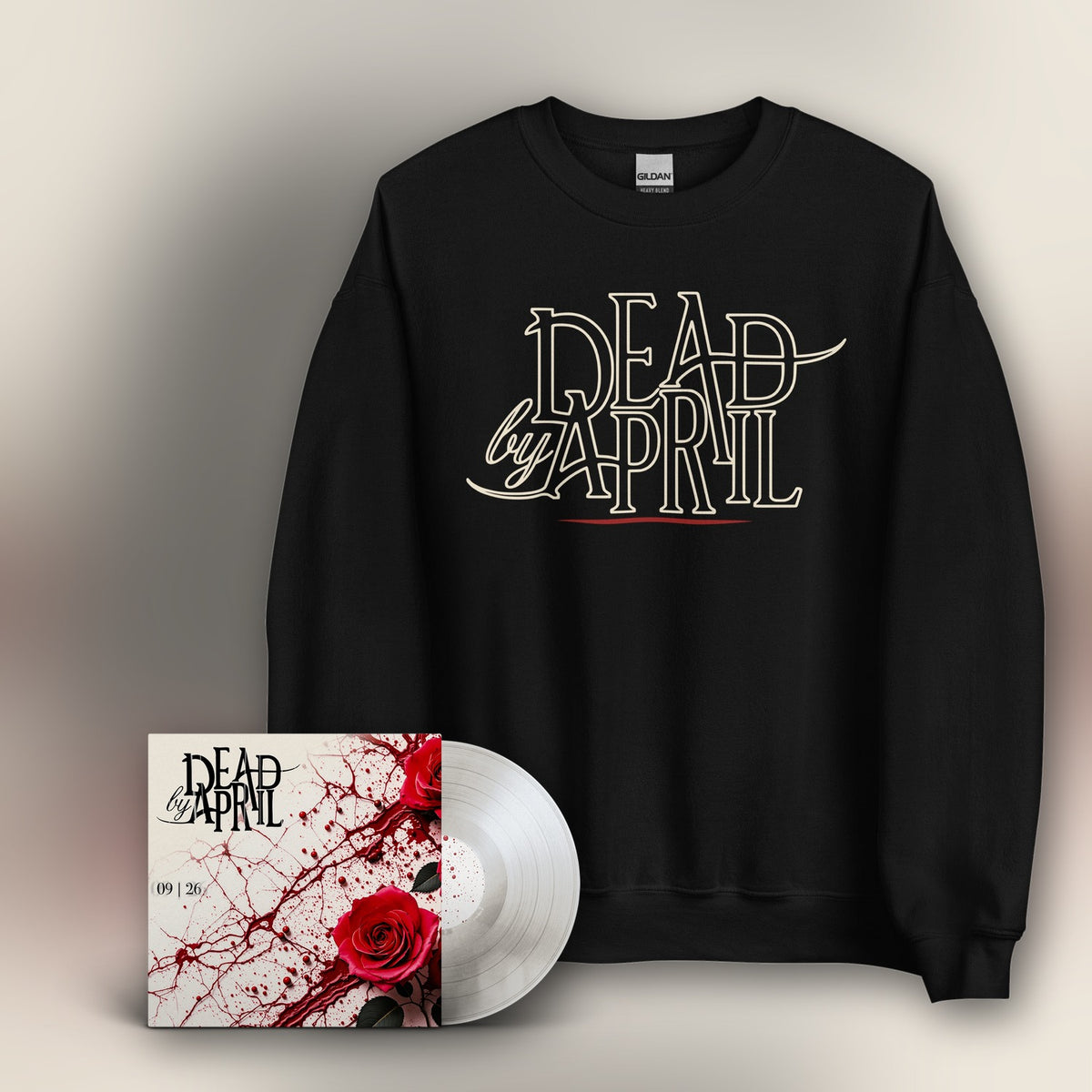 Essential Outline bundle: signed 09|26 vinyl and Essential Outline sweatshirt