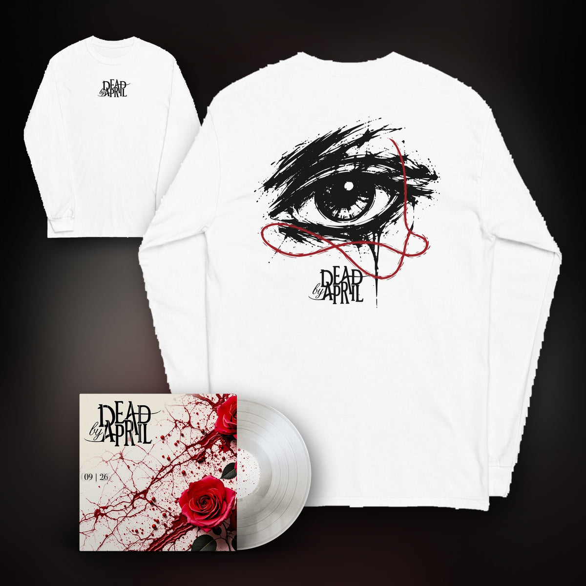 Red Thread bundle: signed 09|26 vinyl and Red Thread long sleeve